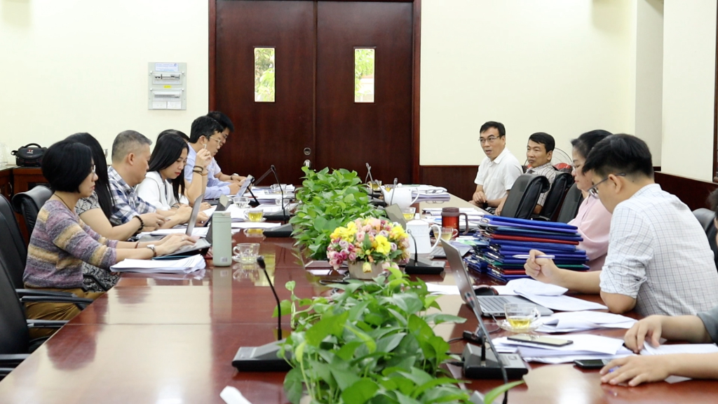 Buổi họp diễn ra tại phòng A001, Trường ĐH KHXH&NV, ĐHQG-HCM cơ sở Đinh Tiên Hoàng - Ảnh: Nhật Ánh