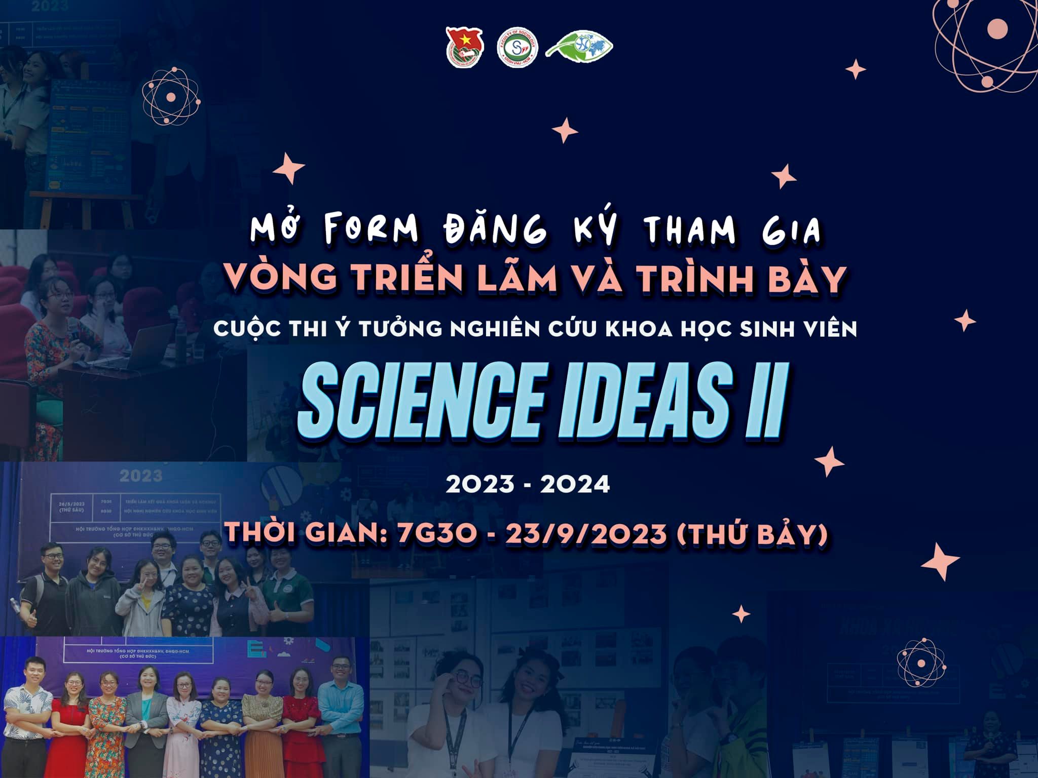 Cuộc thi ý tưởng Nghiên cứu khoa học Sinh viên năm 2023 - 2024: SCIENCE IDEAS II
