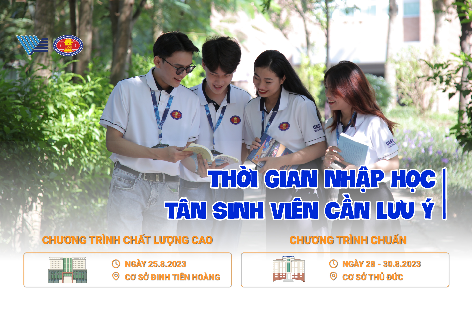 Kế hoạch nhập học cho thí sinh trúng tuyển