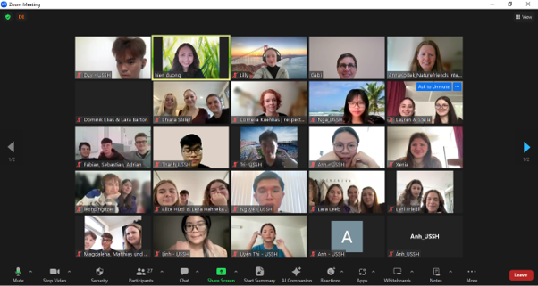 Khoa Du lịch phối hợp với tổ chức Naturefriend International và Trường Du lịch Pannoneum Neusiedl am See (Áo) tổ chức webinar với chủ đề “Travel For Change”