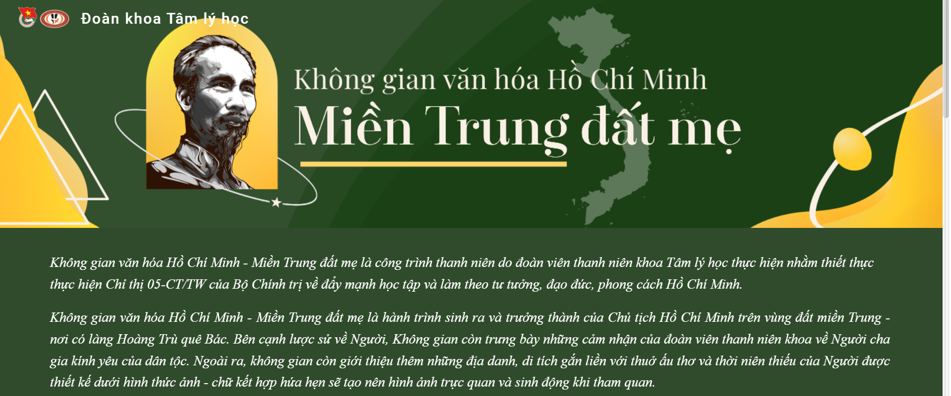 Đoàn khoa Tâm lý học - Miền Trung đất mẹ