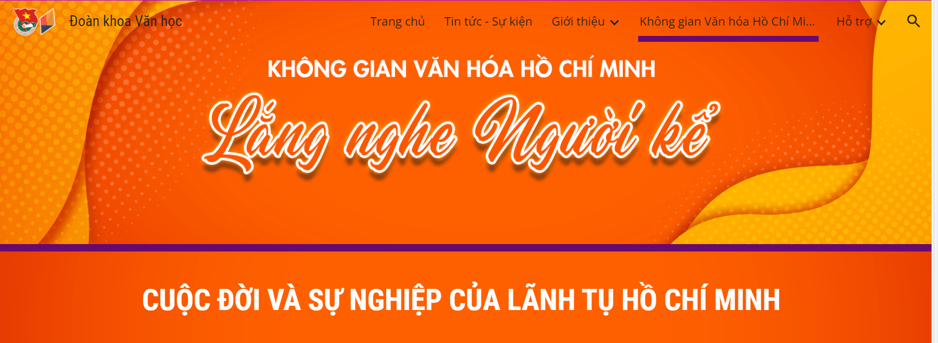 Đoàn khoa Văn học - Lắng nghe Người kể