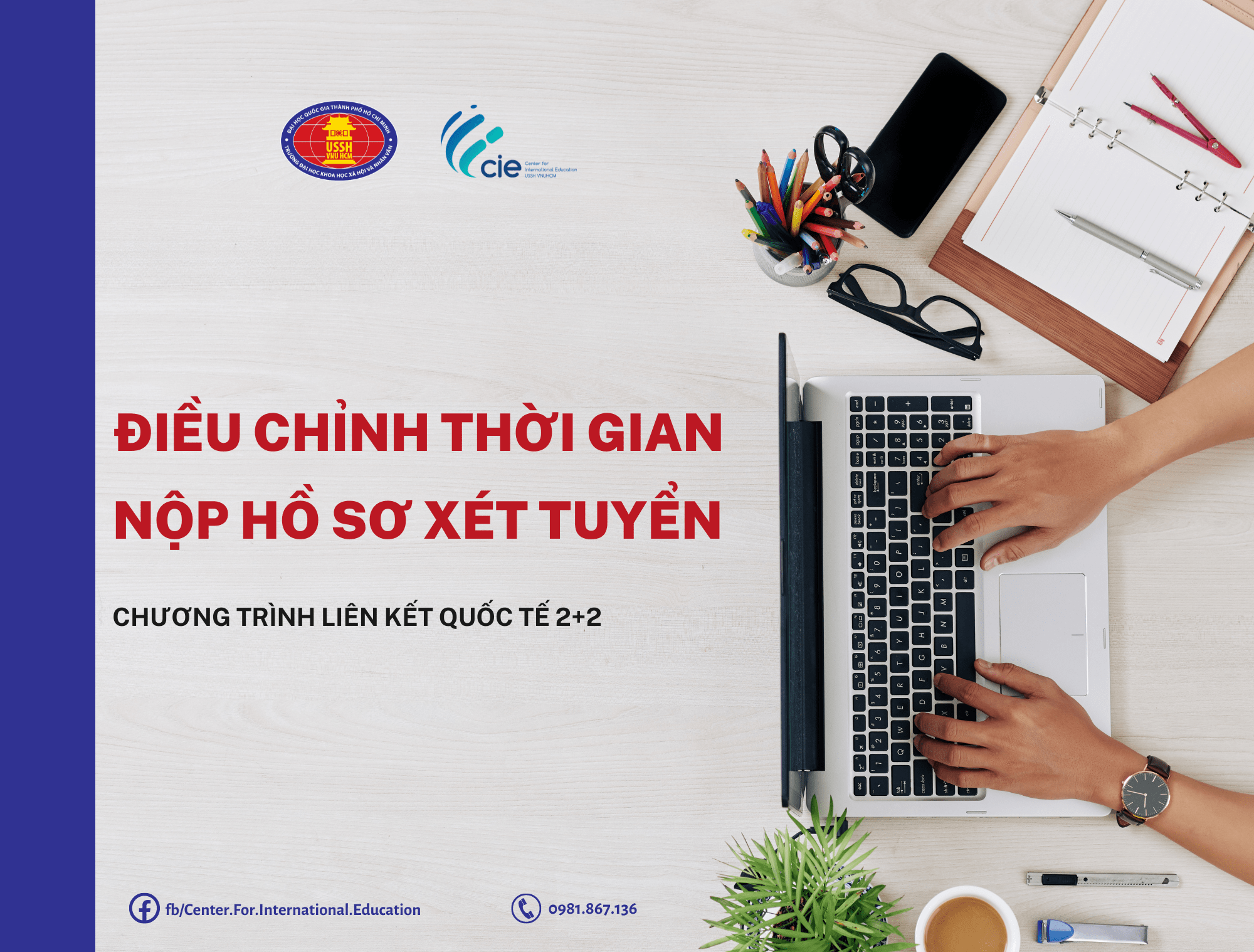 Điều chỉnh thời gian nộp hồ sơ xét tuyển cho các chương trình liên kết quốc tế 2+2