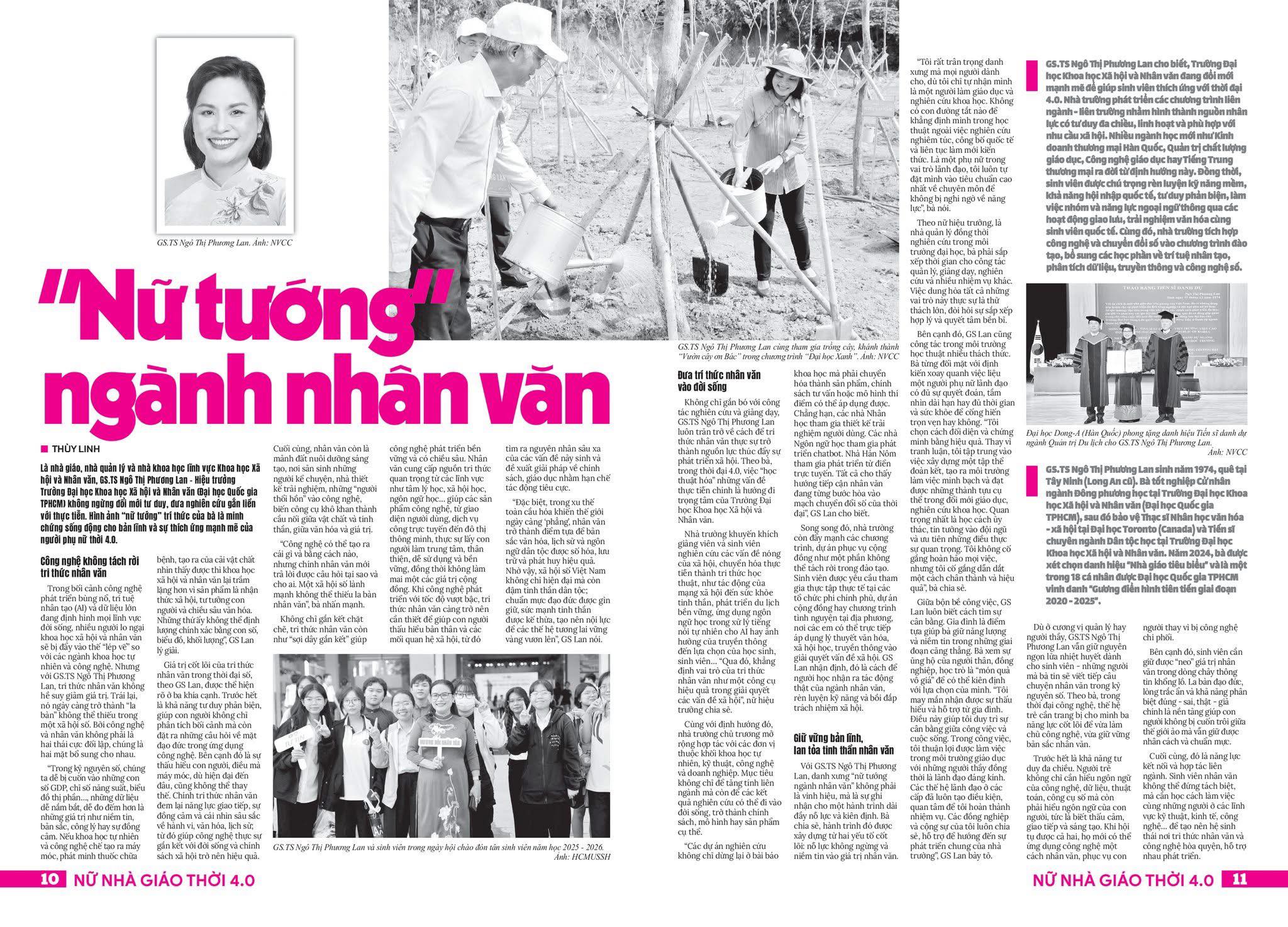 “Nữ tướng” ngành Nhân văn trong kỷ nguyên số