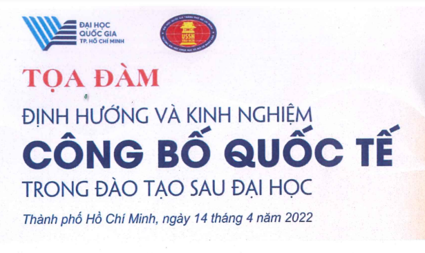 Toạ đàm "Định hướng và kinh nghiệm công bố quốc tế trong đào tạo Sau đại học"