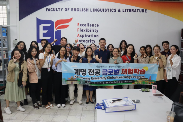 KHOA NGỮ VĂN ANH GIAO LƯU CÙNG ĐOÀN SINH VIÊN NGÔN NGỮ ANH ĐH KEIMYUNG (HÀN QUỐC)