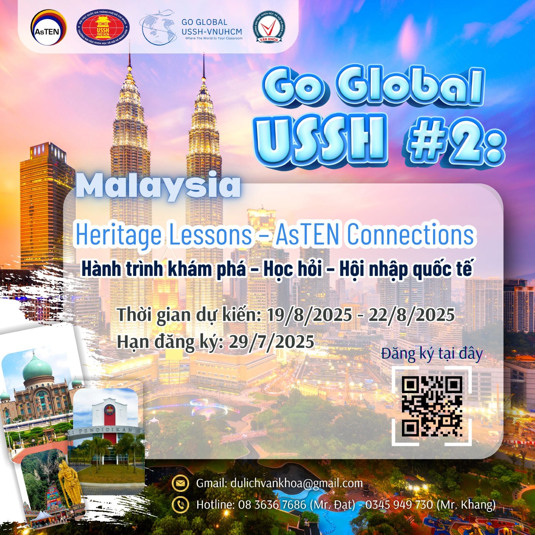 Khởi động chương trình “Go Global USSH #2: Heritage Lessons – AsTEN Connections”