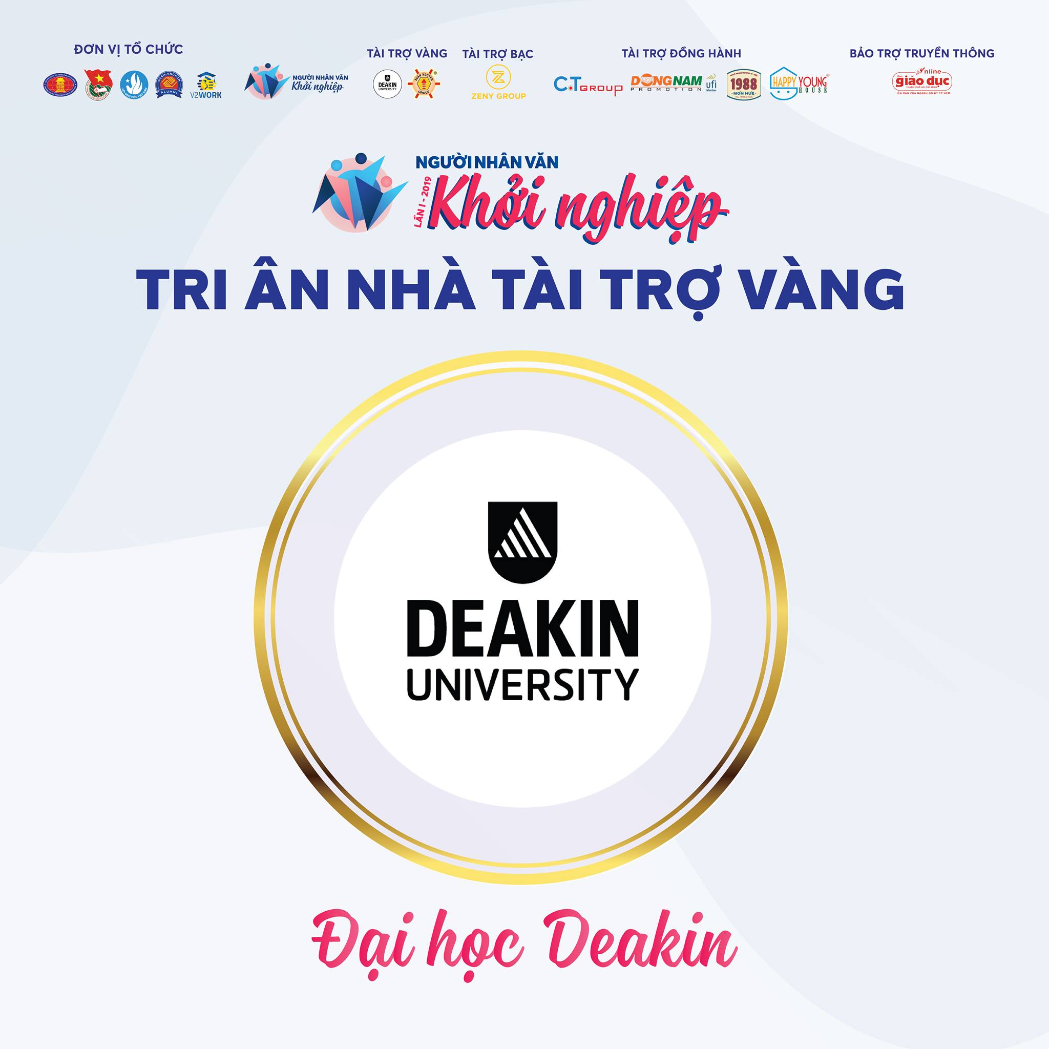 Tri ân nhà tài trợ: DEAKIN UNIVERSITY