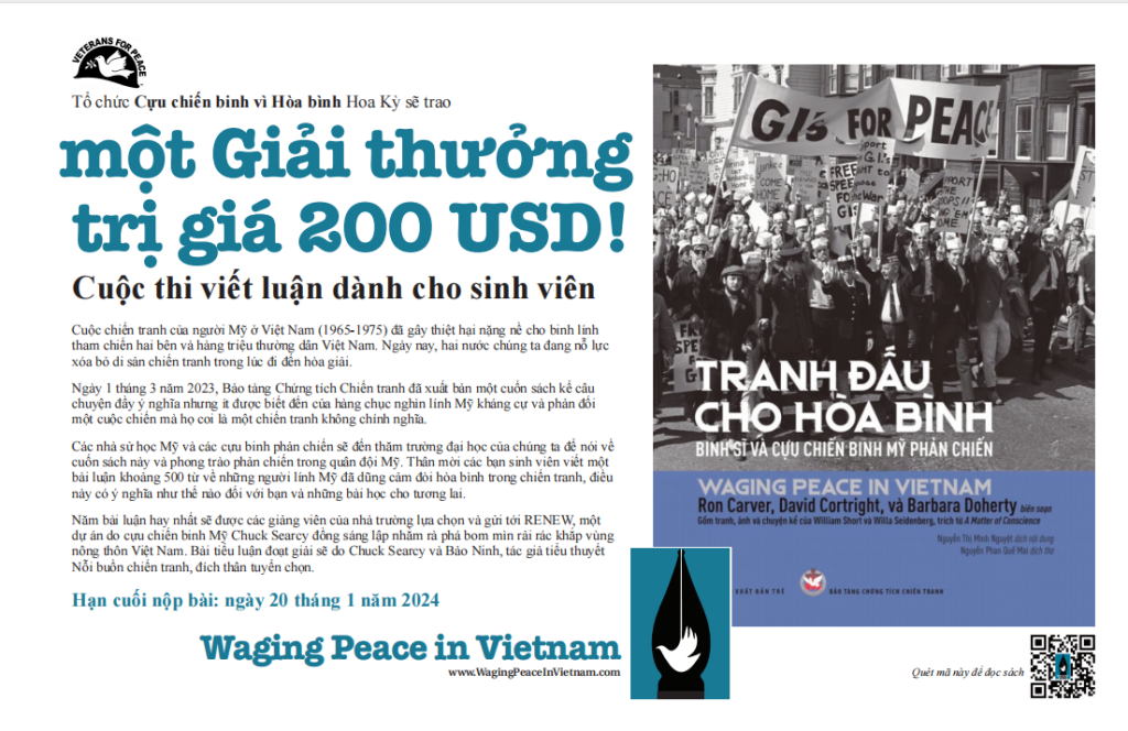 Thông tin cuộc thi viết luận dành cho sinh viên - Ảnh: NVCC