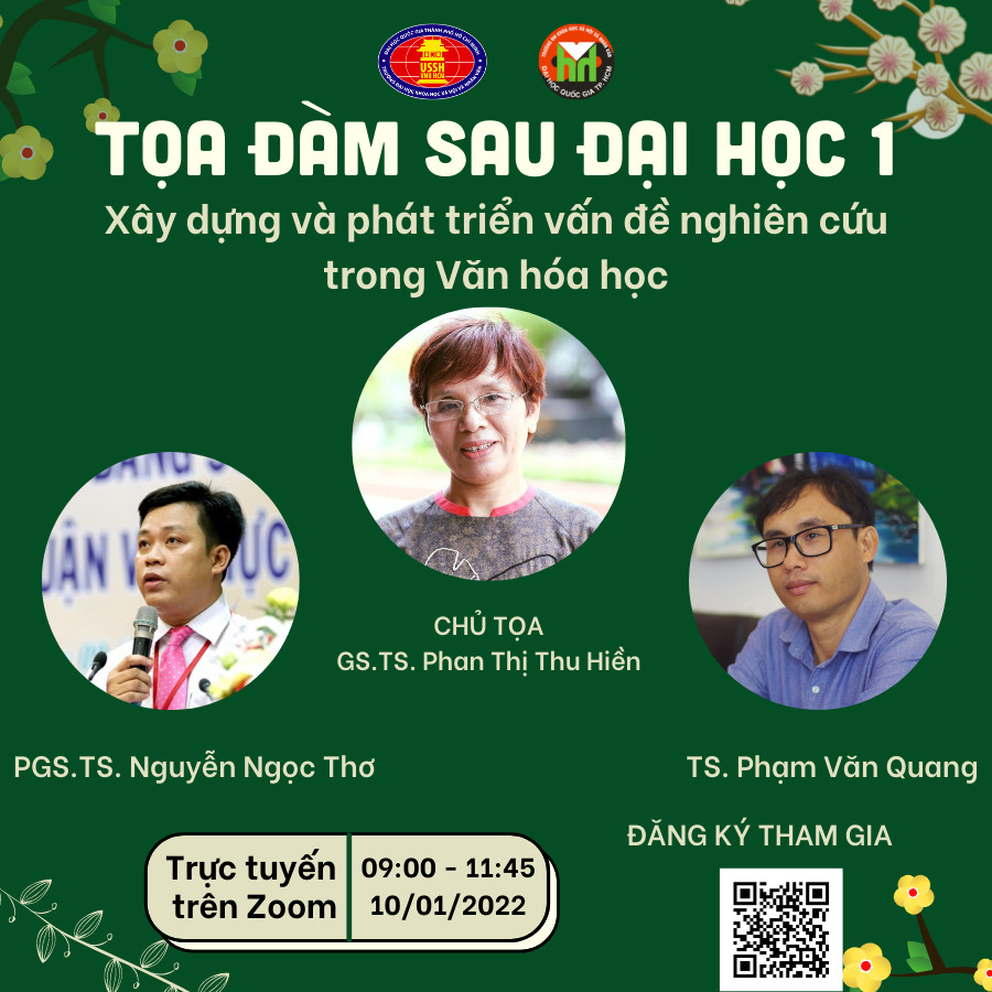 Xây dựng và phát triển Vấn đề nghiên cứu trong Văn hóa học #1 SDHVHH 2022