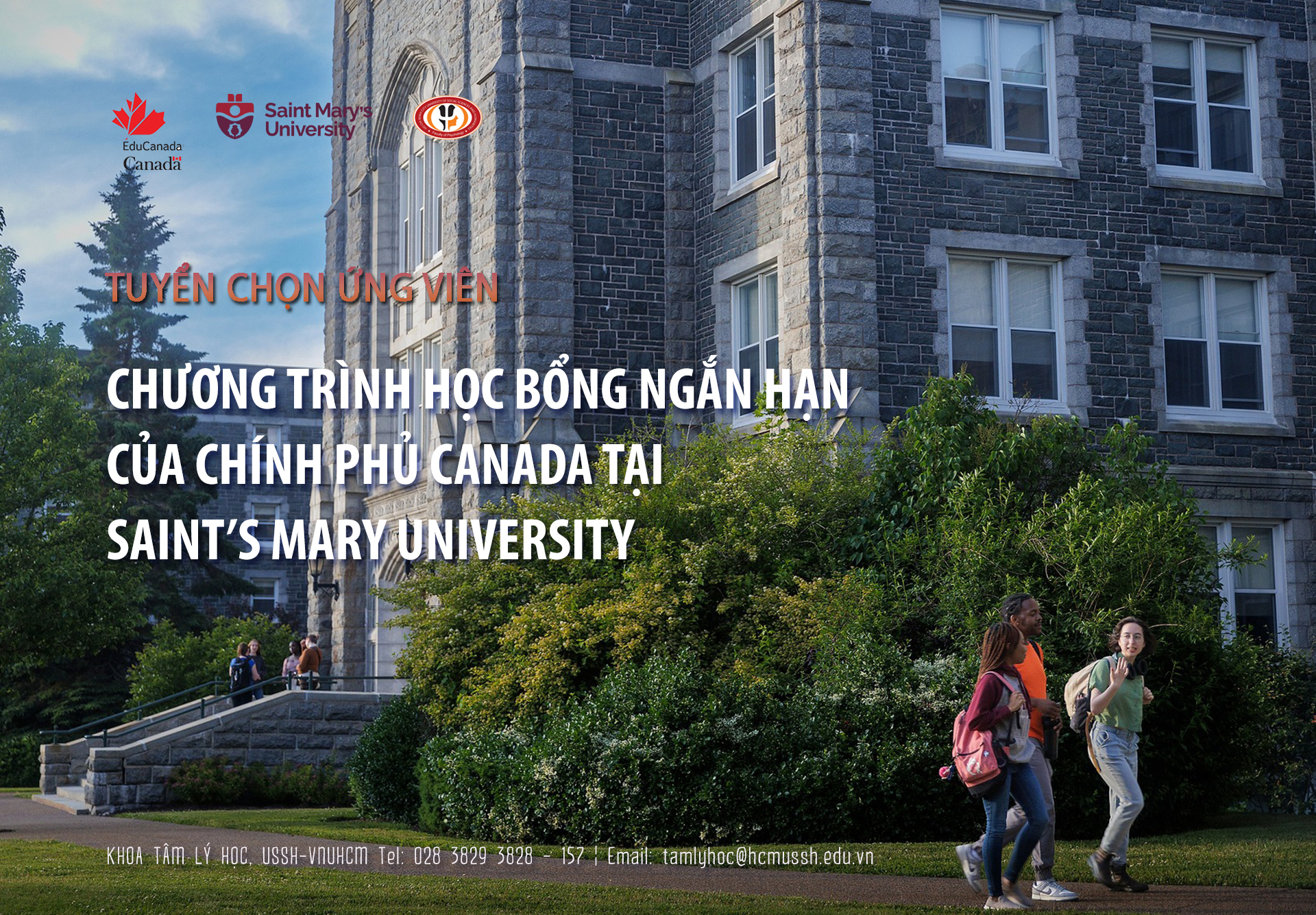 TUYỂN CHỌN ỨNG VIÊN CHO CHƯƠNG TRÌNH HỌC BỔNG SEED TẠI ĐẠI HỌC SAINT MARY'S (CANADA) NĂM HỌC 2026-2027