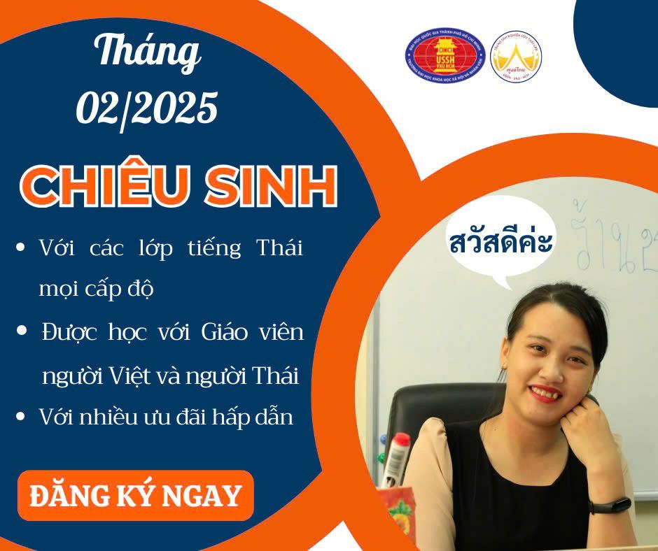 Chiêu sinh lớp tiếng Thái Offline & Online tháng 02/2025