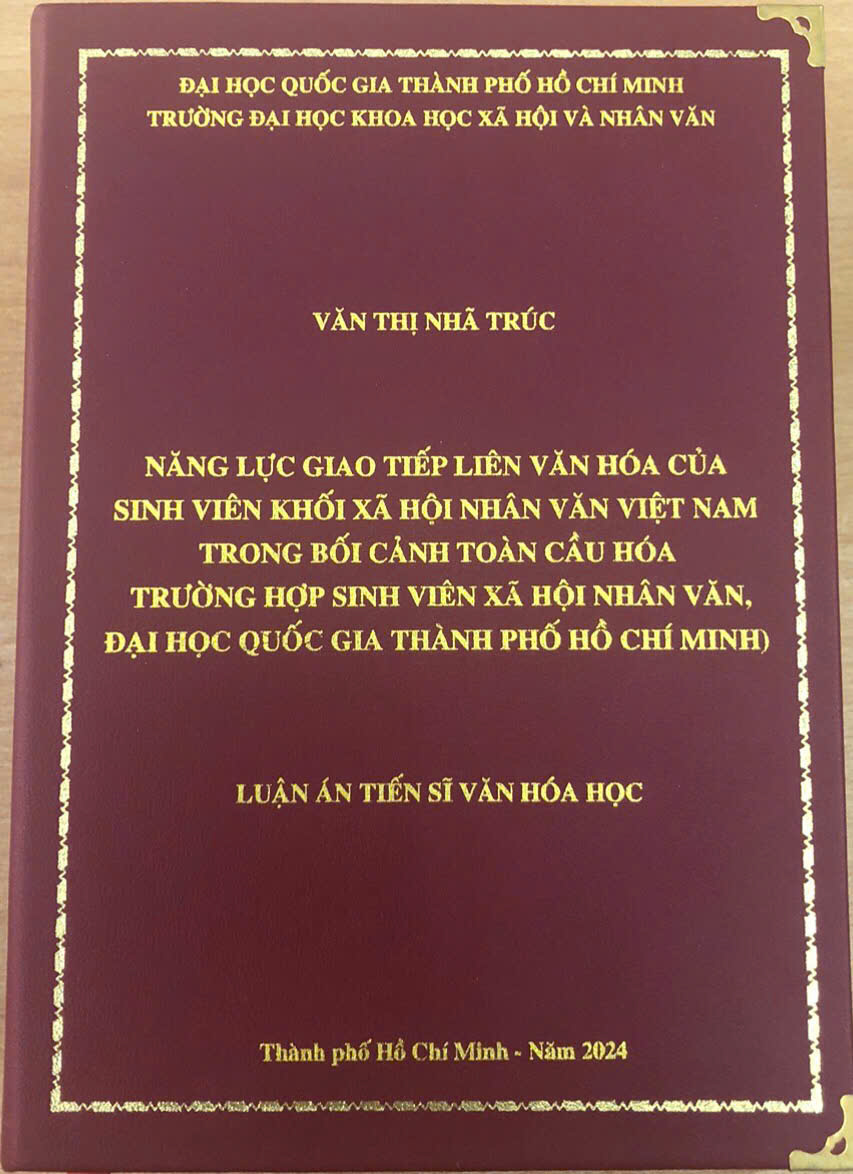 THÔNG TIN LUẬN ÁN CỦA NGHIÊN CỨU SINH VĂN THỊ NHÃ TRÚC