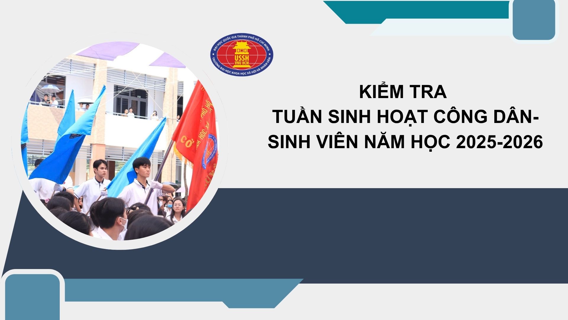 Thông báo kiểm tra thu hoạch tuần Sinh hoạt công dân-sinh viên năm học 2025-2026