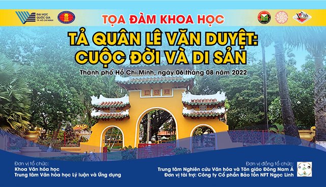 Tọa đàm: “Tả quân Lê Văn Duyệt: Cuộc đời và Di sản”