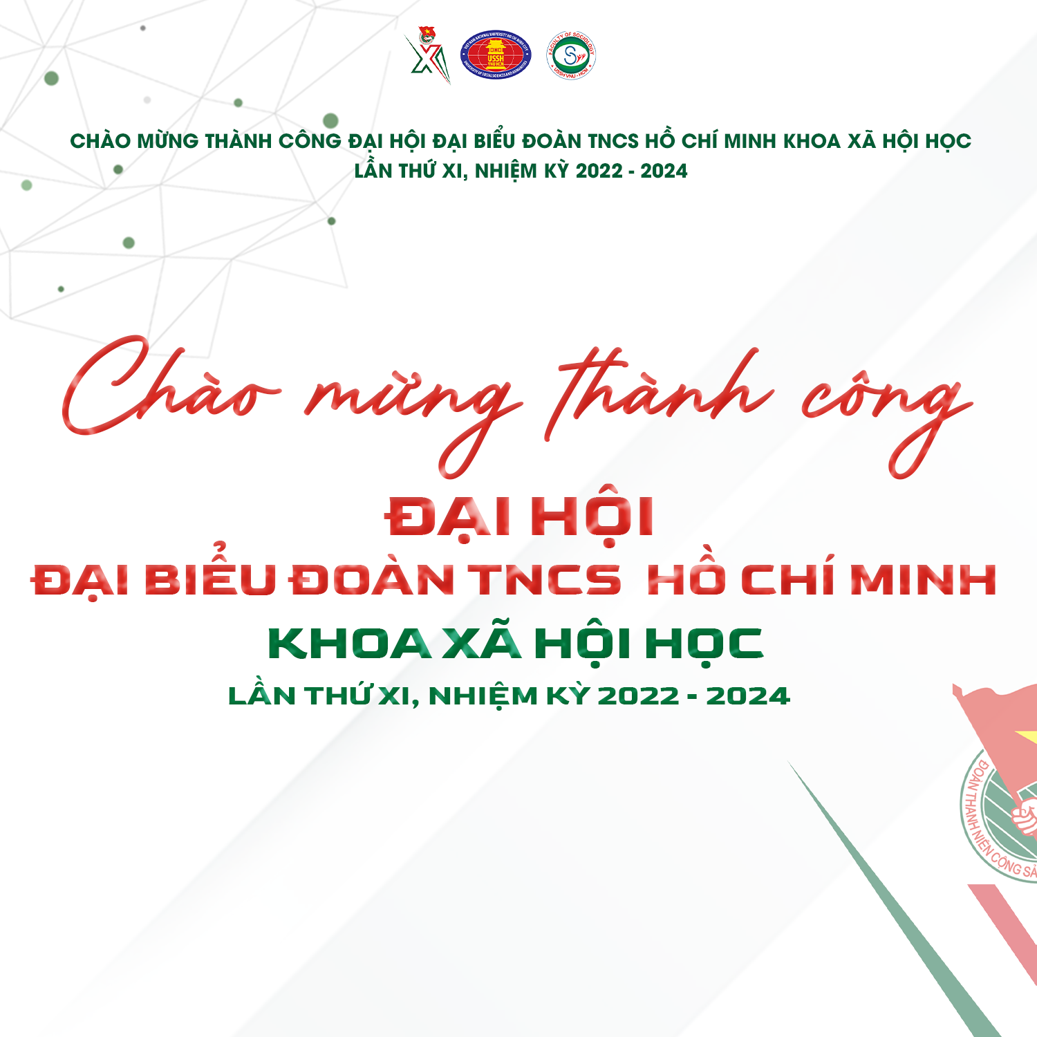Đại hội Đại biểu Đoàn TNCS Hồ Chí Minh Khoa Xã hội học lần thứ XI, nhiệm kỳ 2022 - 2024