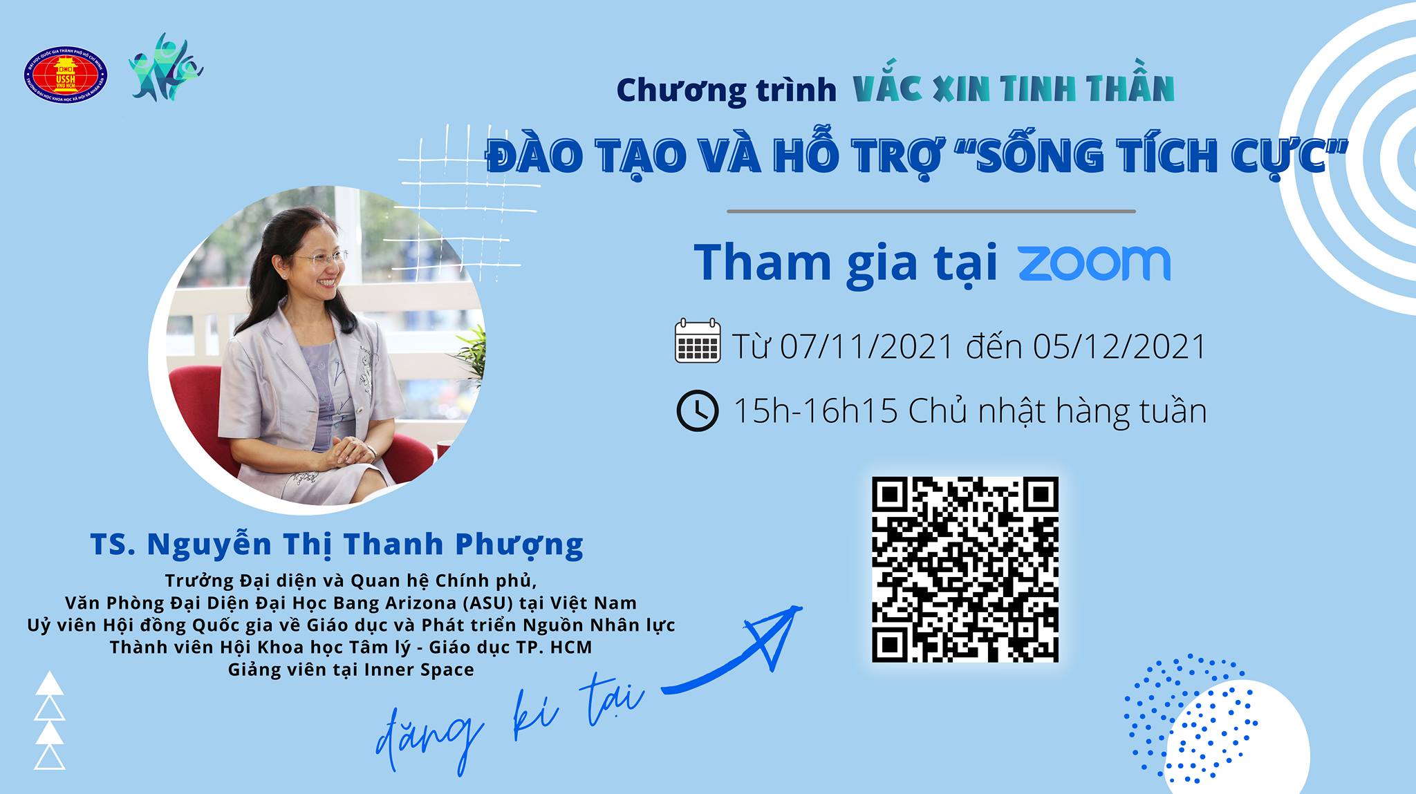 VXTT - MỜI THAM GIA CHƯƠNG TRÌNH ĐÀO TẠO & HỖ TRỢ: “SỐNG TÍCH CỰC”