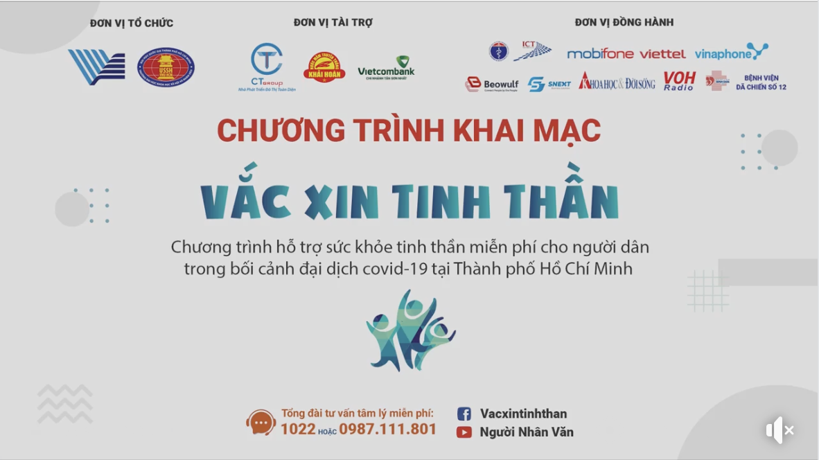 VXTT - RA MẮT CHƯƠNG TRÌNH “VẮC XIN TINH THẦN”