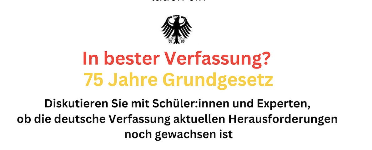 Toạ đàm "In bester Verfassung? 75 Jahre Grundgesetz"