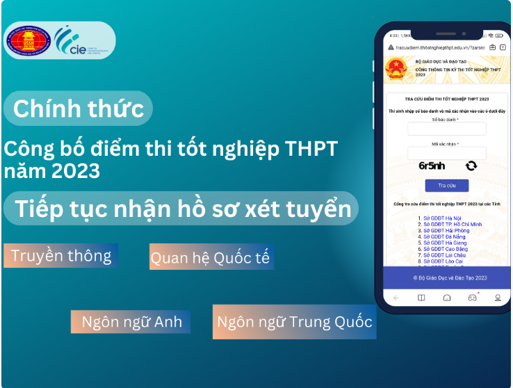 Tiếp tục nhận hồ sơ xét tuyển Các chương trình liên kết 2+2 bằng phương thức Điểm thi tốt nghiệp THPT năm 2023