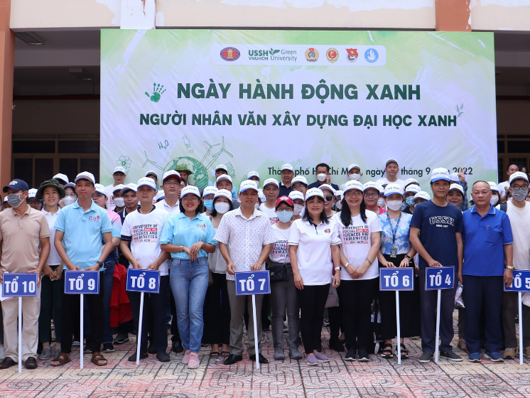 Ngày hành động “Người Nhân văn xây dựng Đại học Xanh” năm 2022