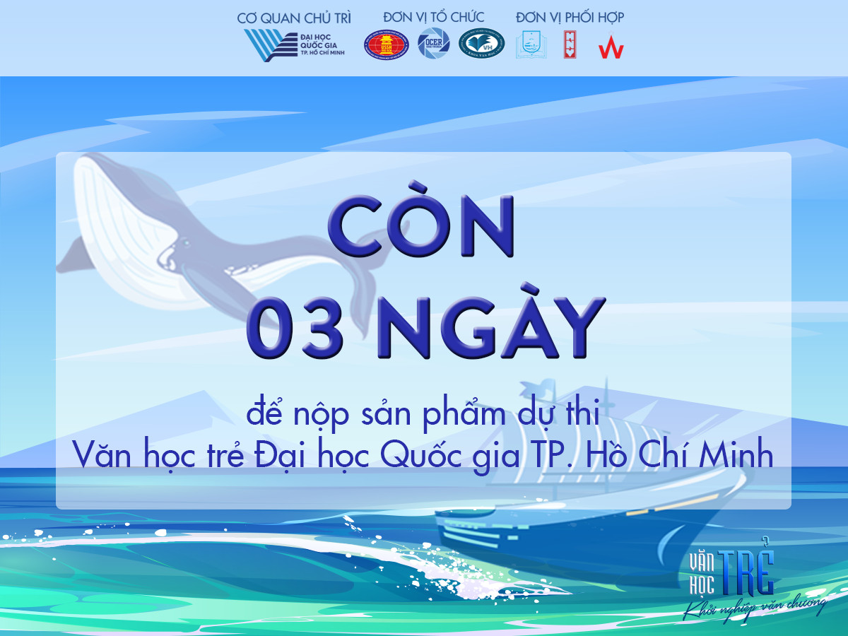 Còn 3 ngày nộp bài Giải thưởng Văn học trẻ Đại học Quốc gia TP.HCM