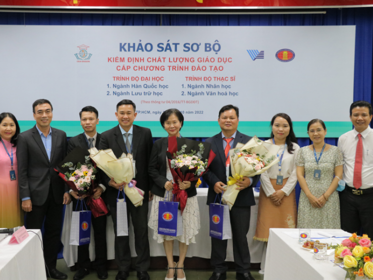 Tiếp Đoàn khảo sát sơ bộ đánh giá 4 chương trình đào tạo