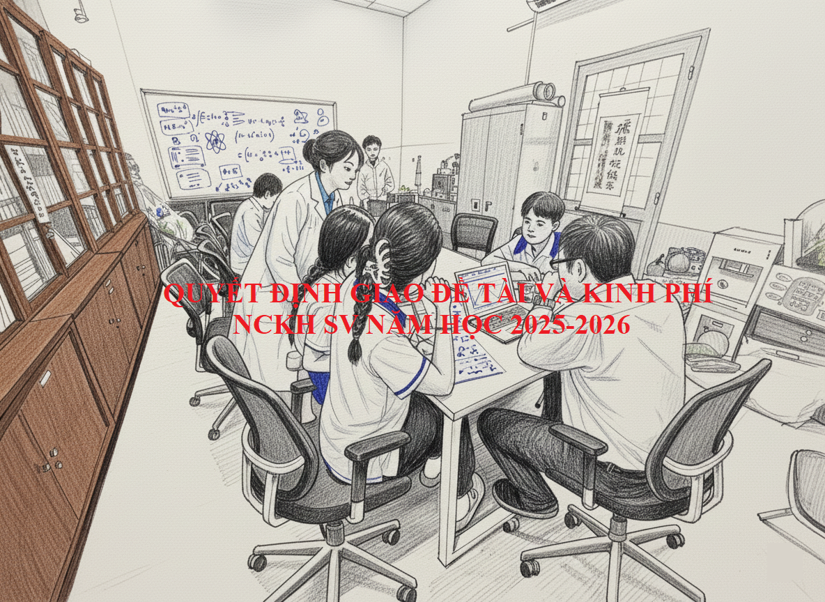 Quyết định giao đề tài và phê duyệt kinh phí hỗ trợ NCKH SV năm học 2025-2026