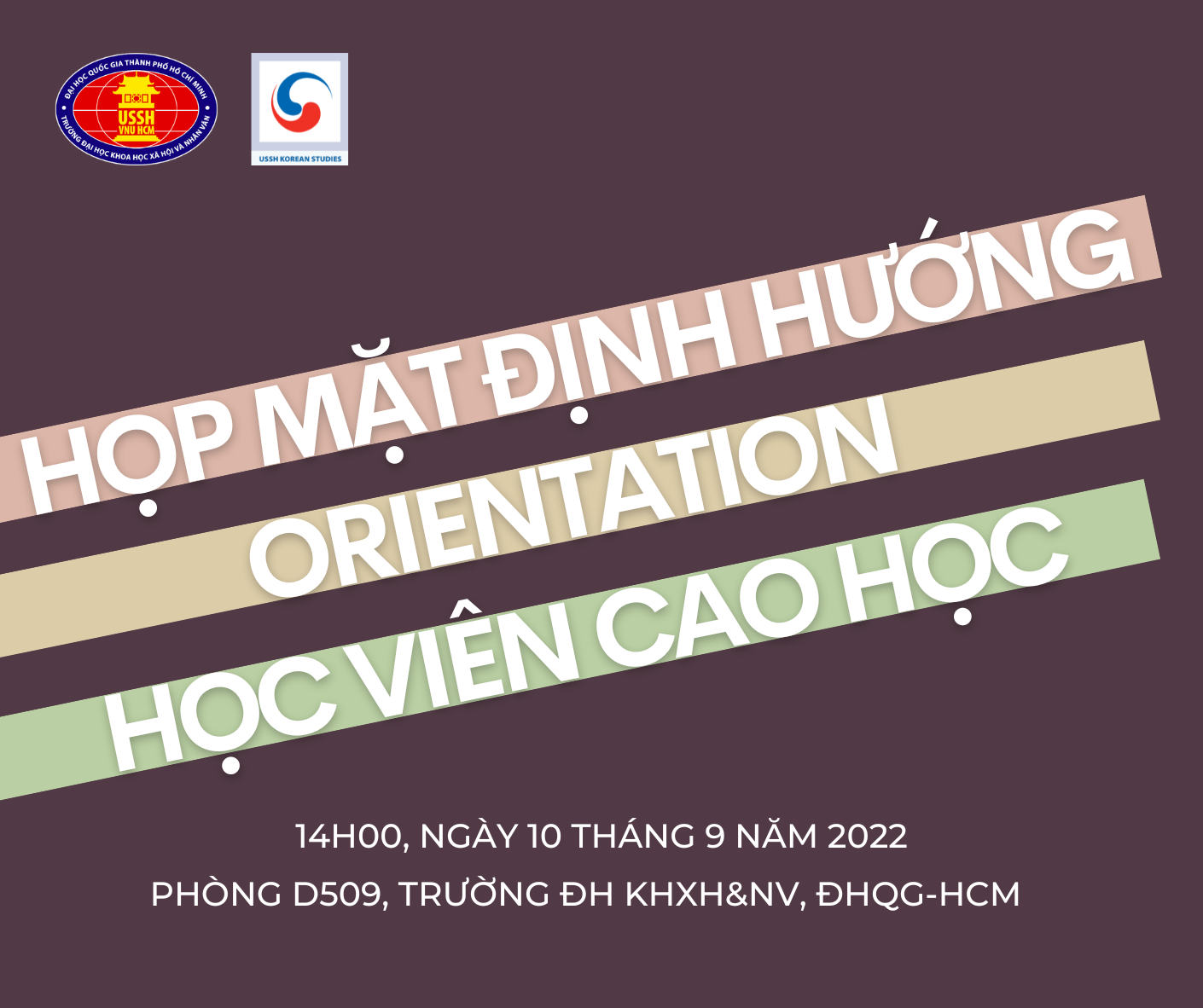 Buổi họp mặt định hướng orientation dành cho học viên cao học đợt 1 năm 2022