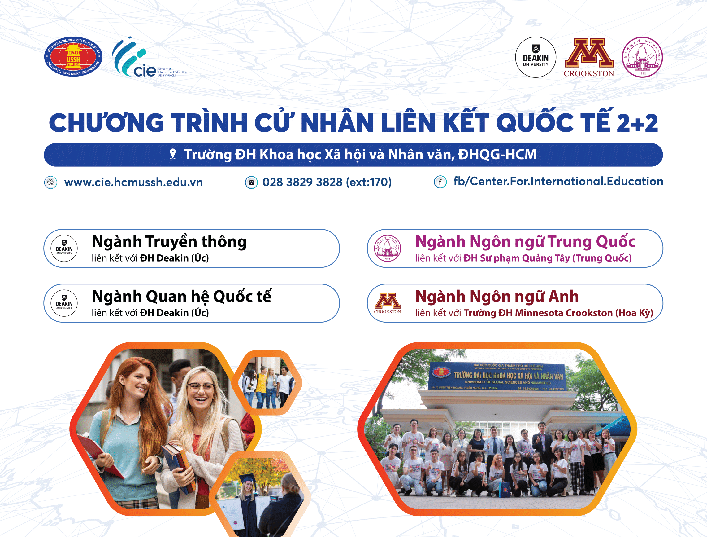 Đa dạng phương thức tuyển sinh chương trình liên kết quốc tế 2+2 tại USSH