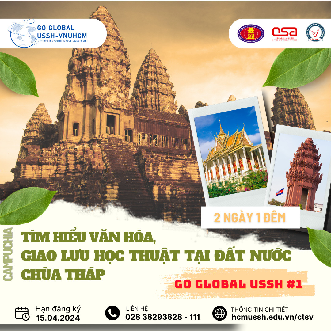 Thông báo về việc đăng ký tham gia Chương trình Go Global USSH lần thứ nhất tại Campuchia