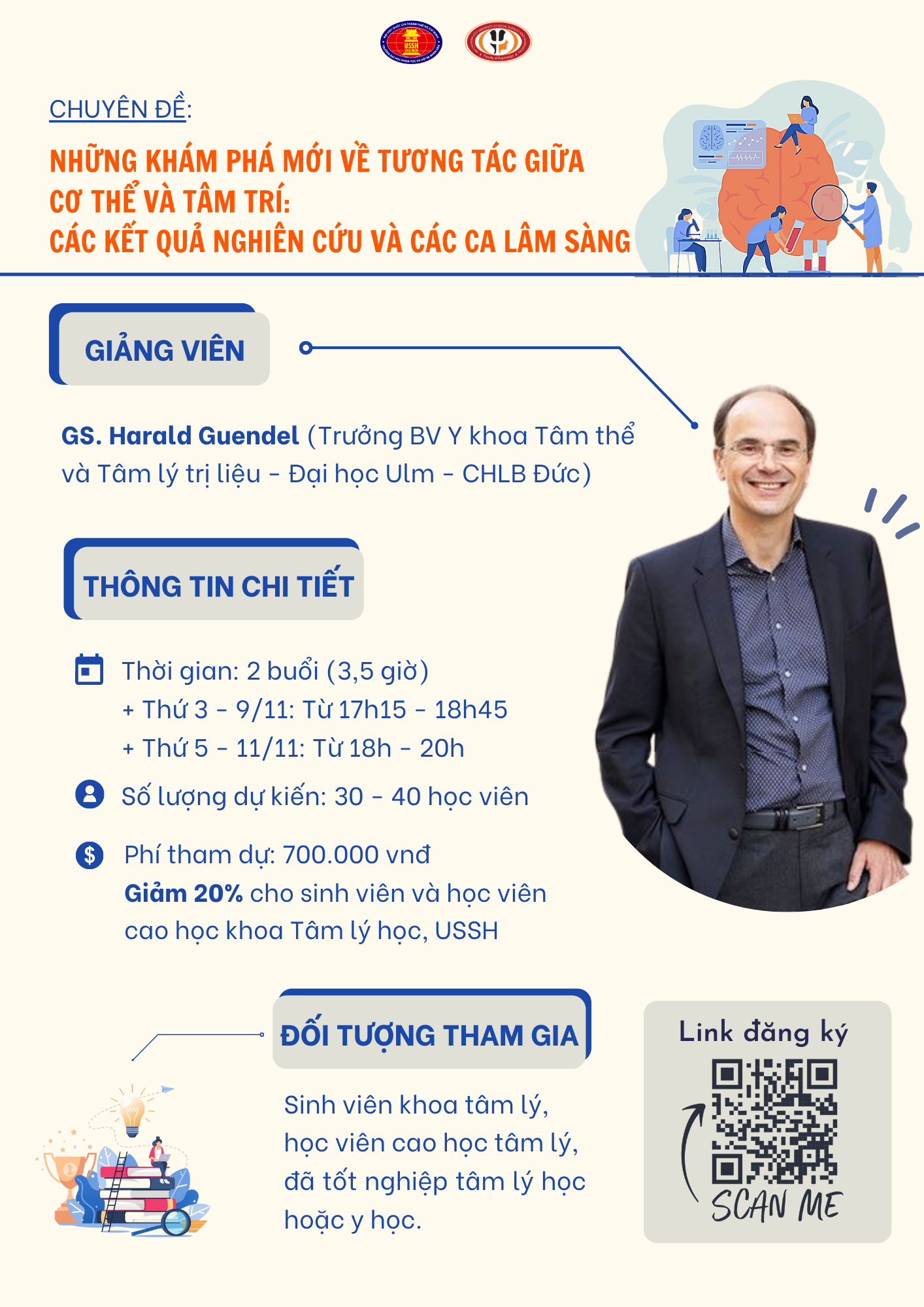 Hội thảo chuyên đề: “Những Khám Phá Mới Về Tương Tác Giữa Cơ Thể Và Tâm Trí: Các Kết Quả Nghiên Cứu Và Các Ca Lâm Sàng”
