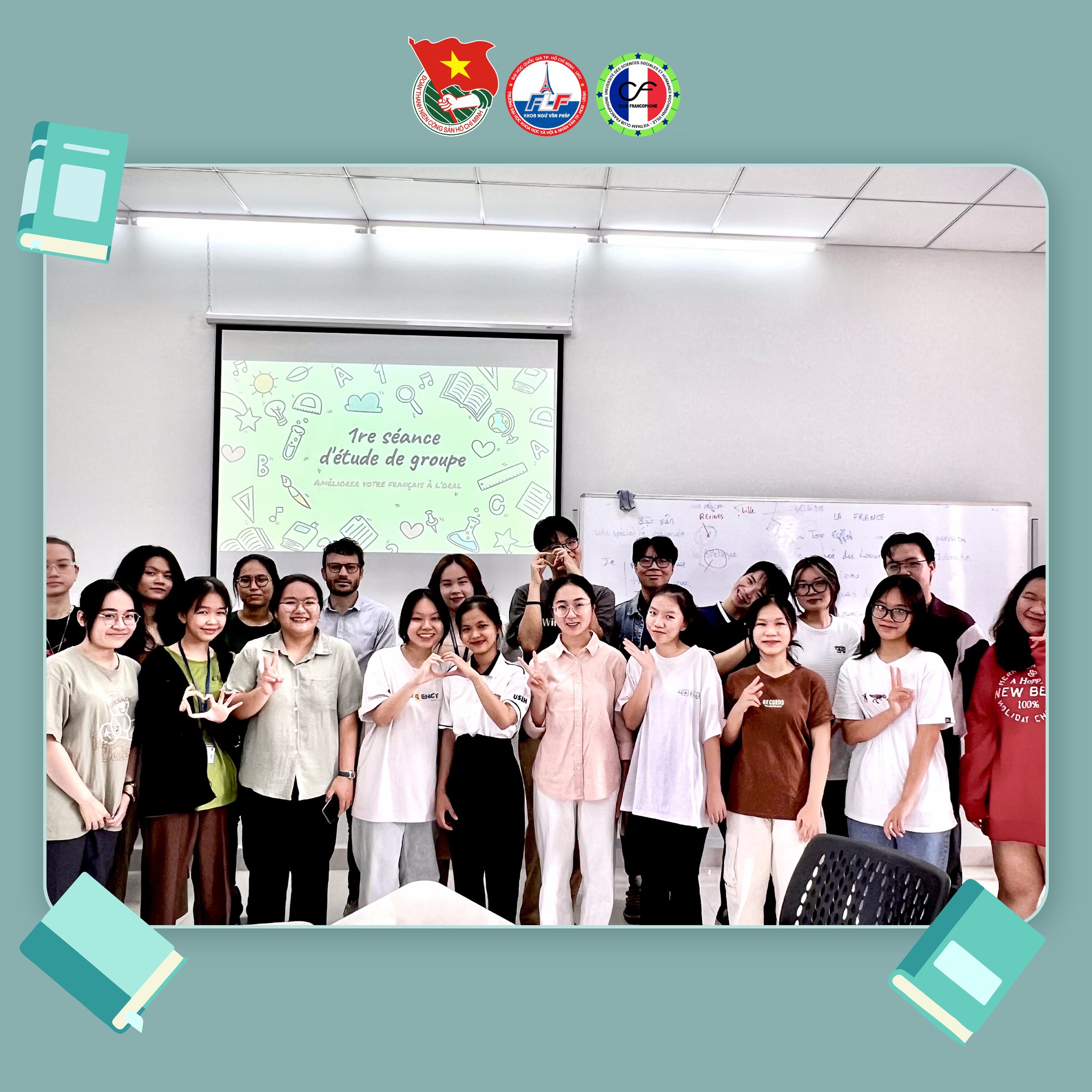 Học nhóm cùng CF cùng người Pháp