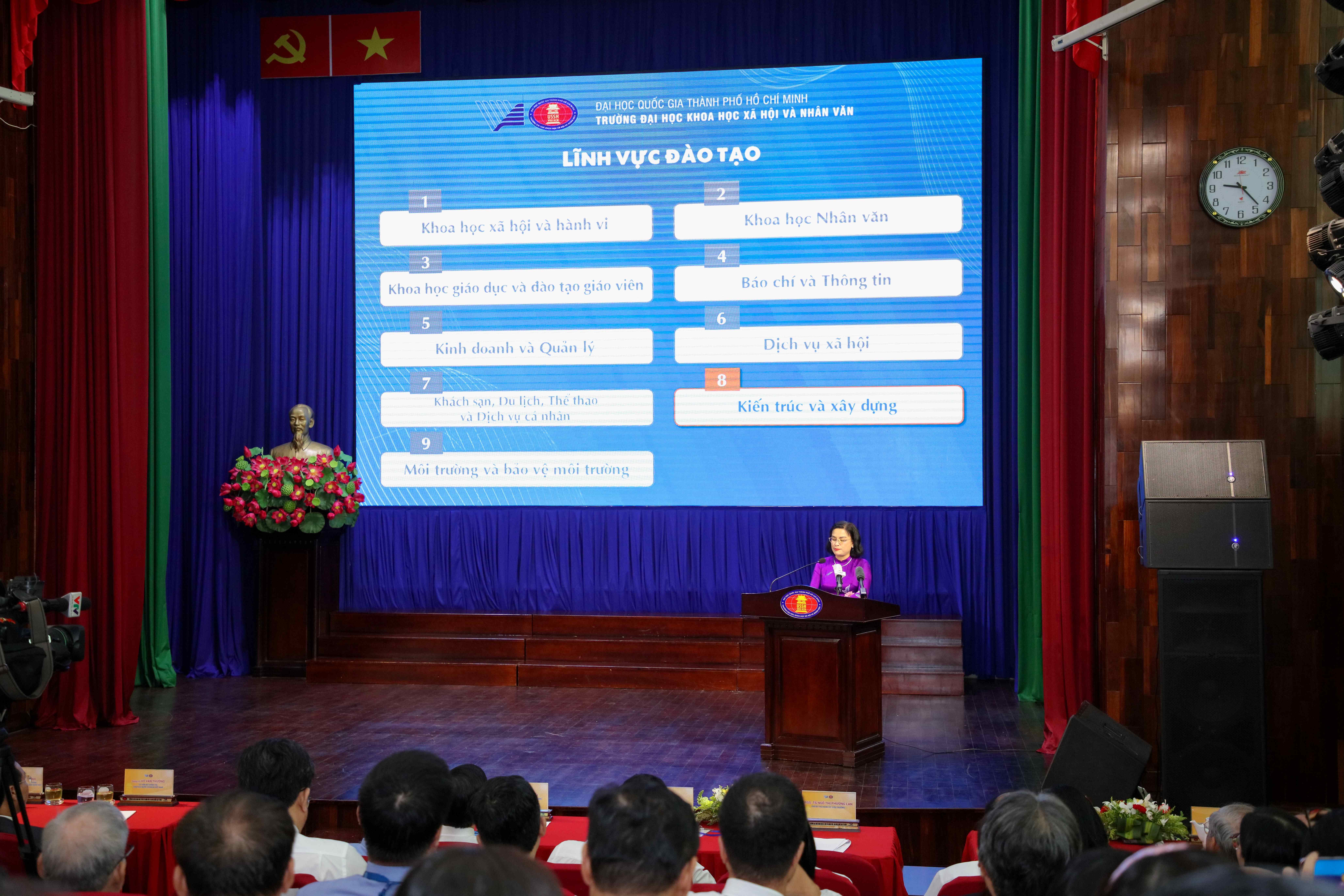 Trường Đại học Khoa học Xã hội và Nhân văn là nơi hội tụ các nhà khoa học đầu ngành