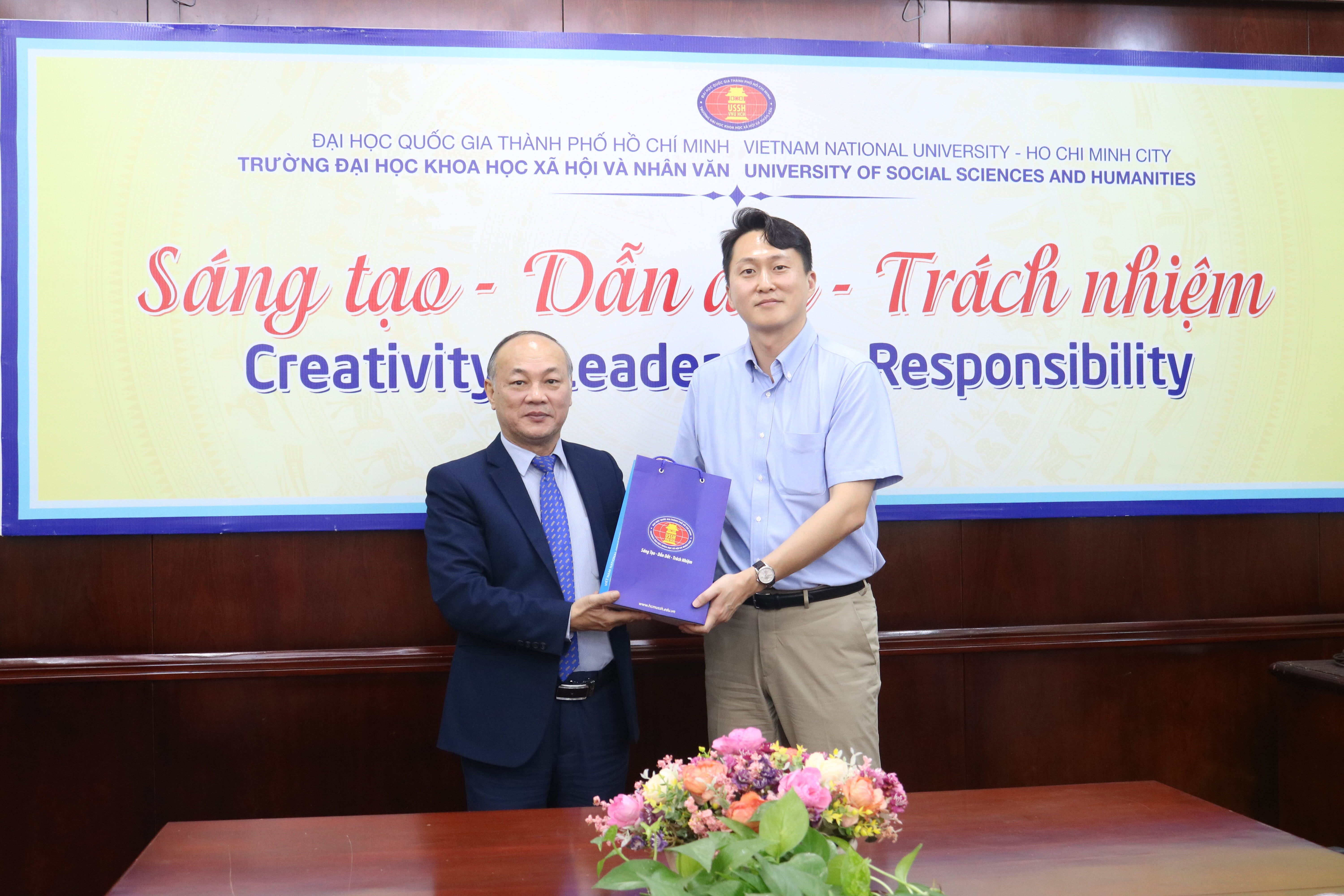 Trao đổi dự án Phát triển chương trình đào tạo và giao lưu quốc tế với Đại học Quốc gia Andong (Hàn Quốc)