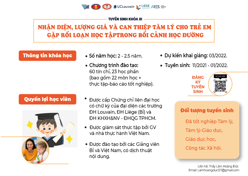 Bế mạc Hội thảo Khoa học Quốc tế "Nhận Diện, Lượng Giá Và Can Thiệp Tâm Lý Cho Trẻ Em Gặp Rối Loạn Học Tập Trong Bối Cảnh Học Đường"