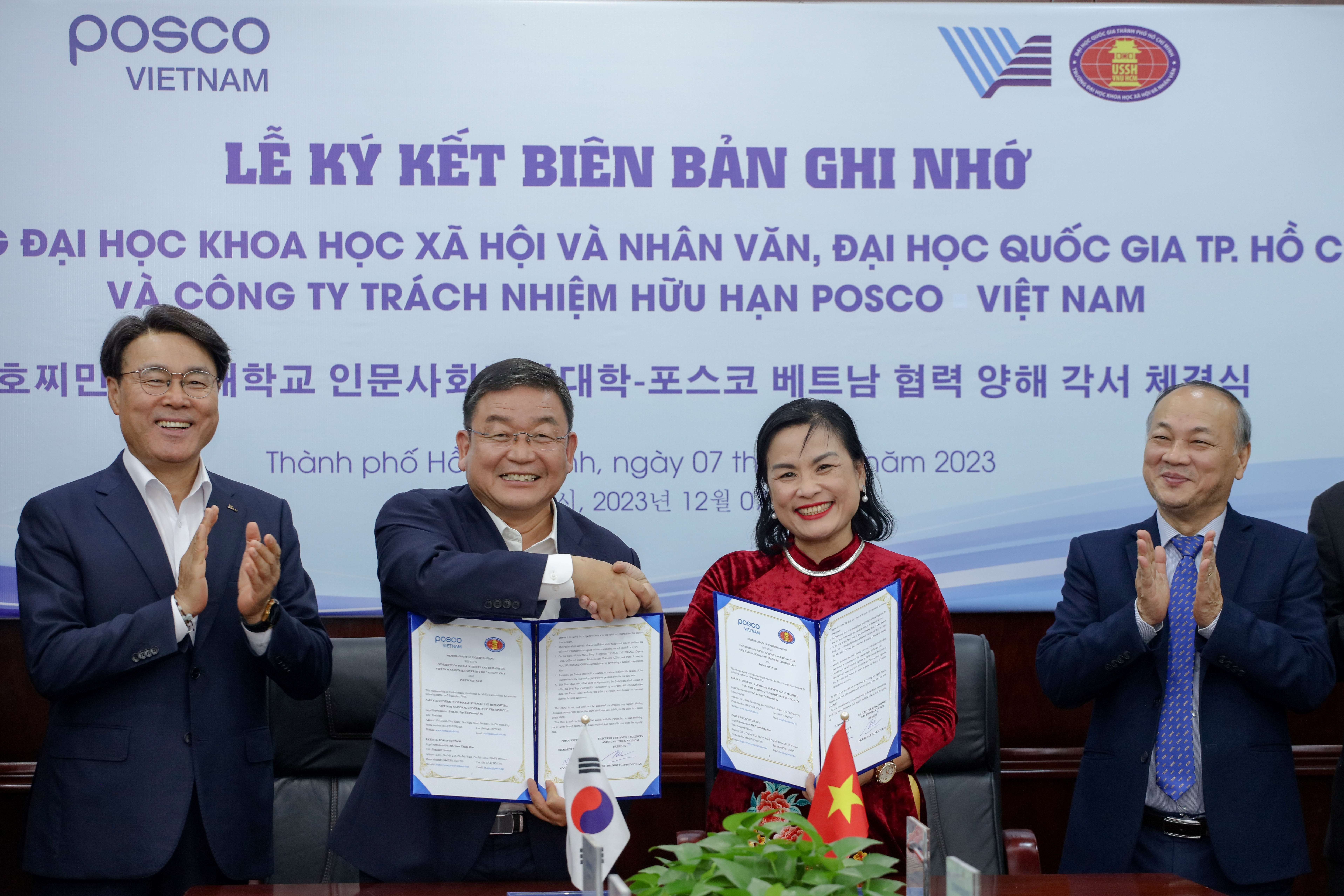 Nhà trường ký kết hợp tác với Công ty TNHH POSCO VIỆT NAM
