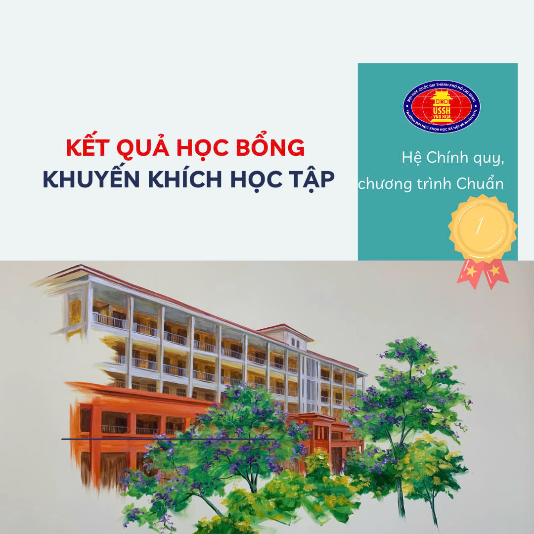 Thông báo kết quả học bổng Khuyến khích học tập dành cho sinh viên hệ Chính quy, chương trình Chuẩn học kỳ 2, 2023-2024