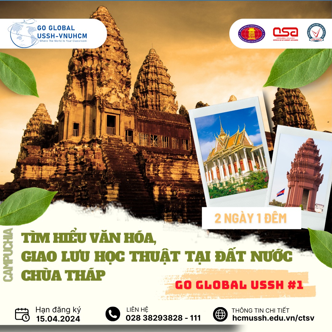 Thông báo về việc đăng ký tham gia Chương trình Go Global USSH lần thứ nhất tại Campuchia