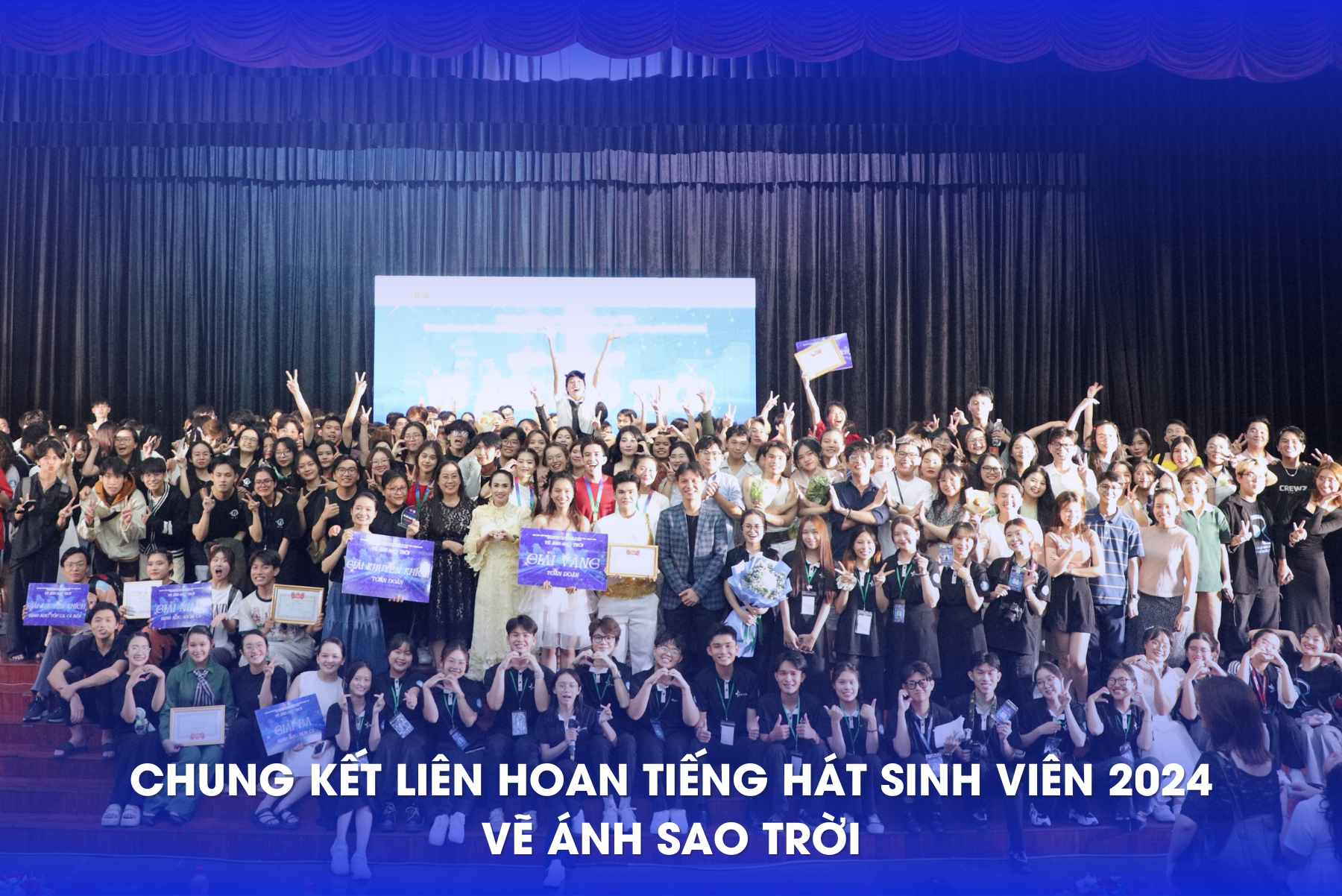 Bùng nổ đêm chung kết Liên hoan Tiếng hát Sinh viên năm 2024 với chủ đề "Vẽ ánh sao trời"