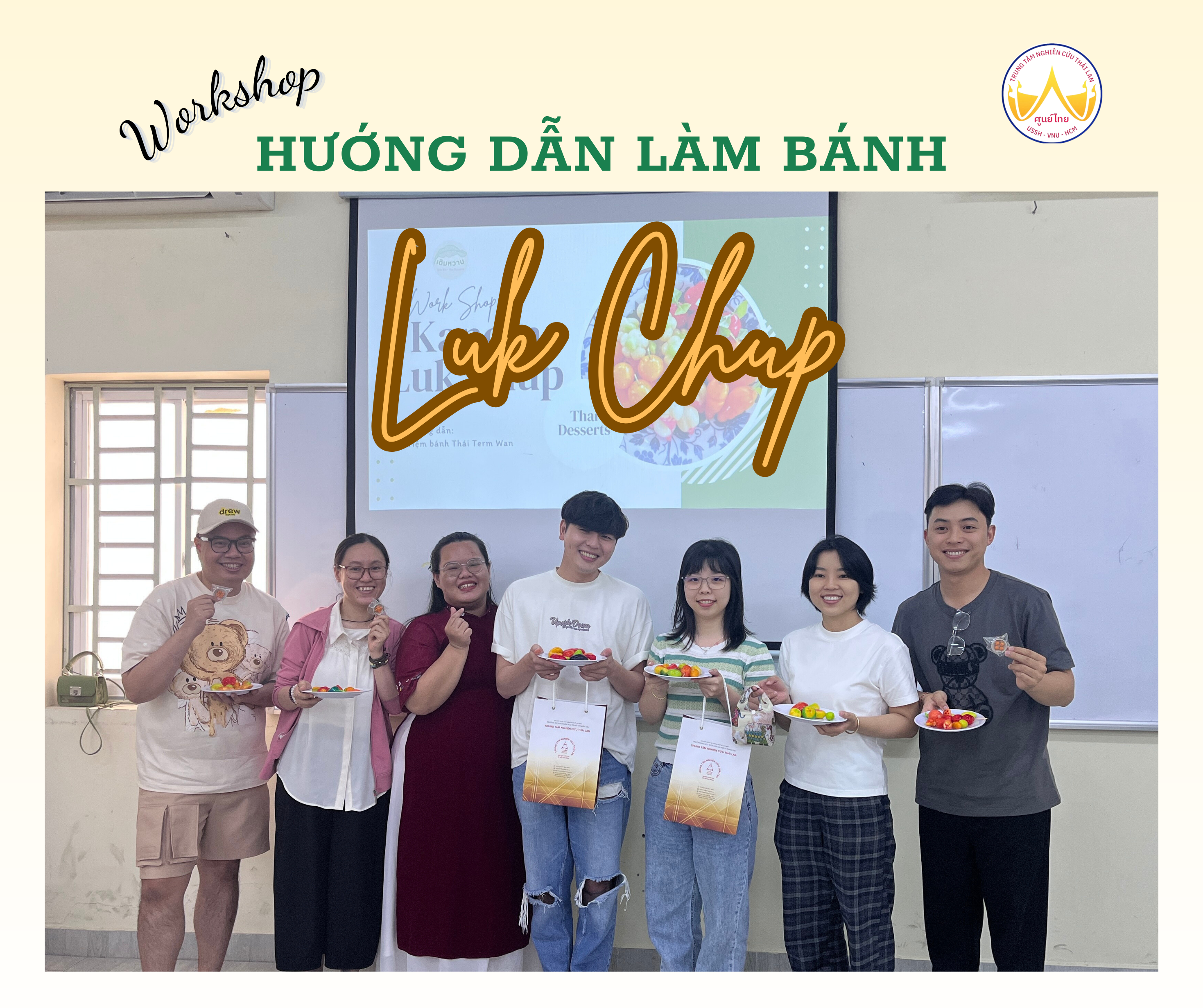 WORKSHOP HƯỚNG DẪN LÀM BÁNH LUK CHUP – KHÁM PHÁ HƯƠNG VỊ VÀ VĂN HOÁ THÁI LAN