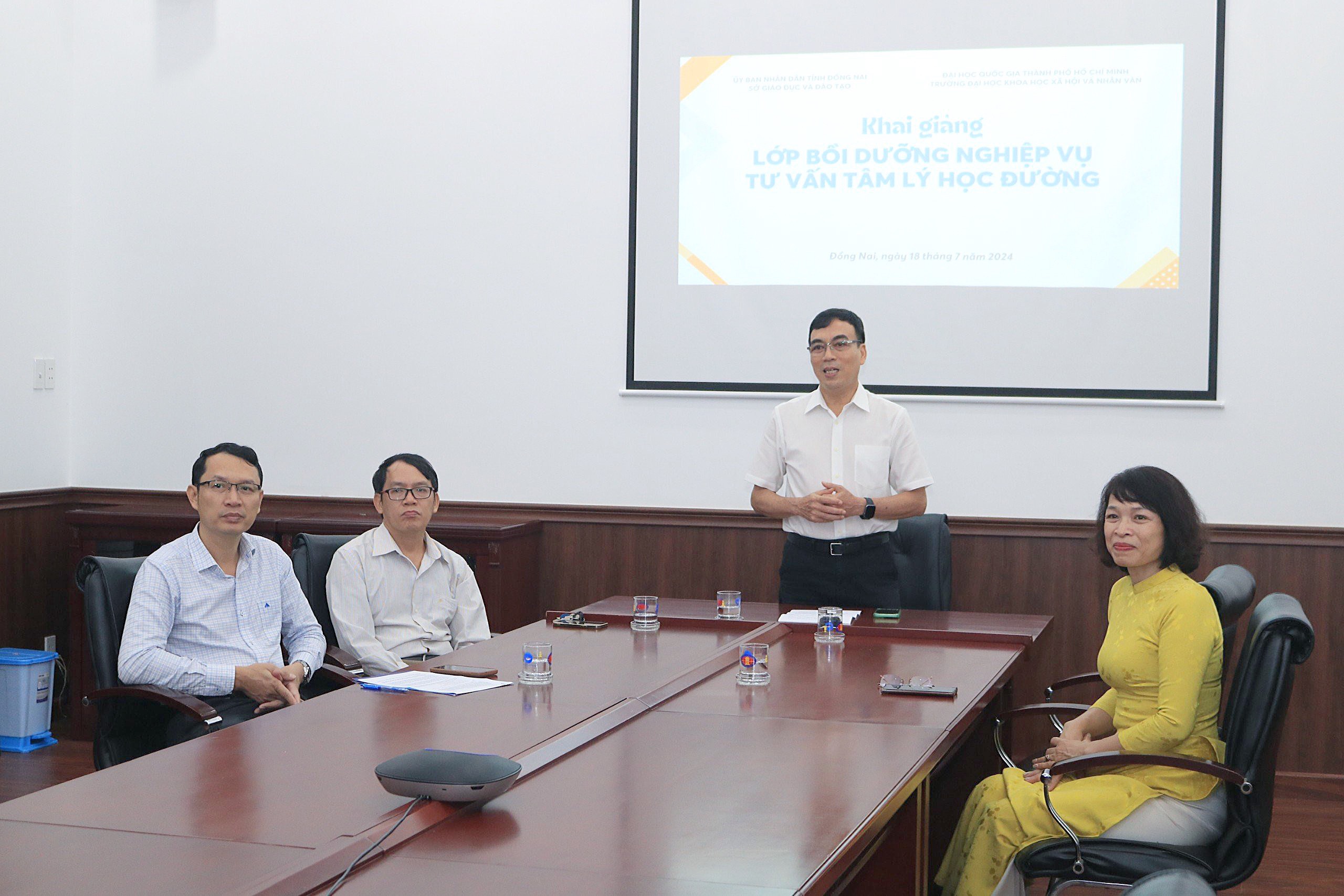 Khai giảng lớp Tư vấn tâm lý học đường tỉnh Đồng Nai dành cho cán bộ, giáo viên tỉnh Đồng Nai năm 2024