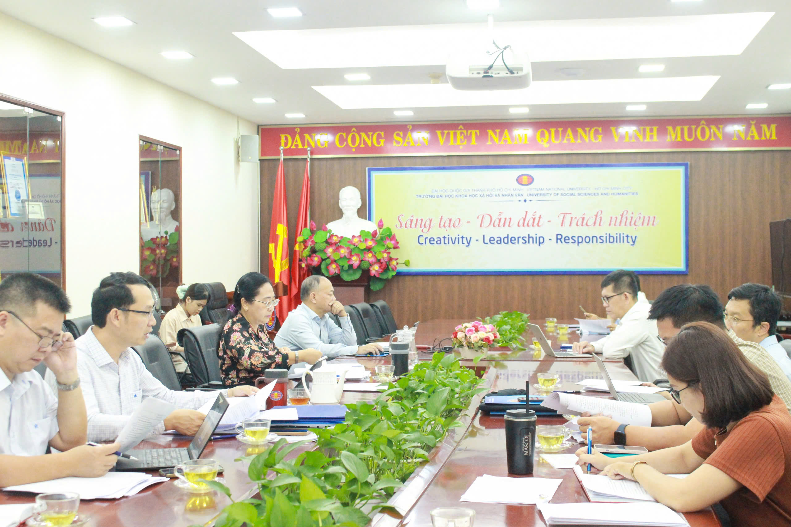 Hội nghị Ban Chấp hành Đảng bộ Trường Đại học Khoa học Xã hội & Nhân văn, ĐHQG-HCM lần thứ 63, nhiệm kỳ 2020 - 2025