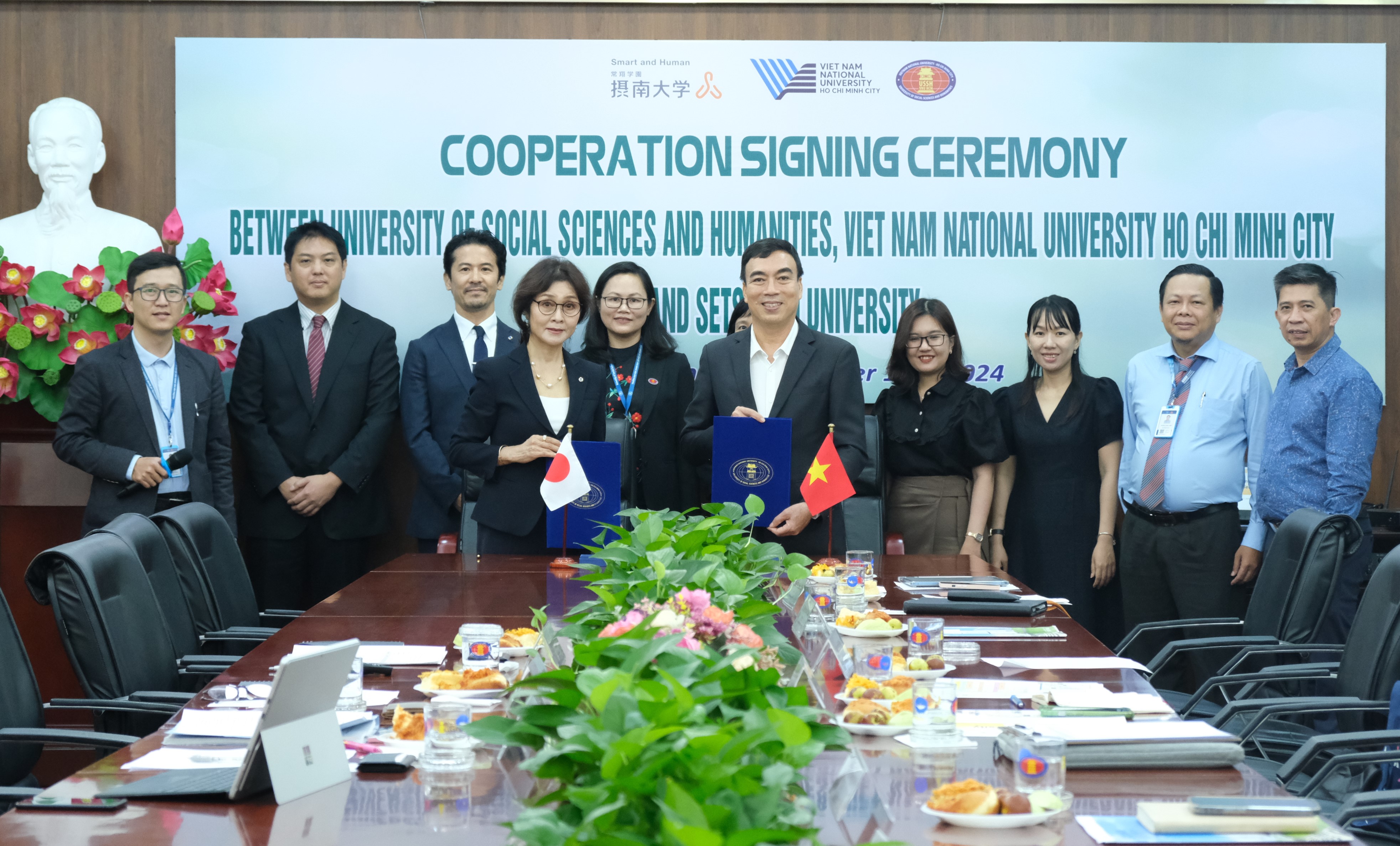 Nhà trường ký kết biên bản ghi nhớ hợp tác với Trường Đại học Setsunan, Nhật Bản