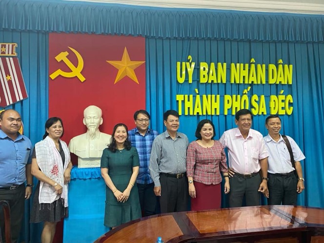 Trung tâm phát triển Nông thôn – Saemaul Undong làm việc với UBND thành phố Sa Đéc