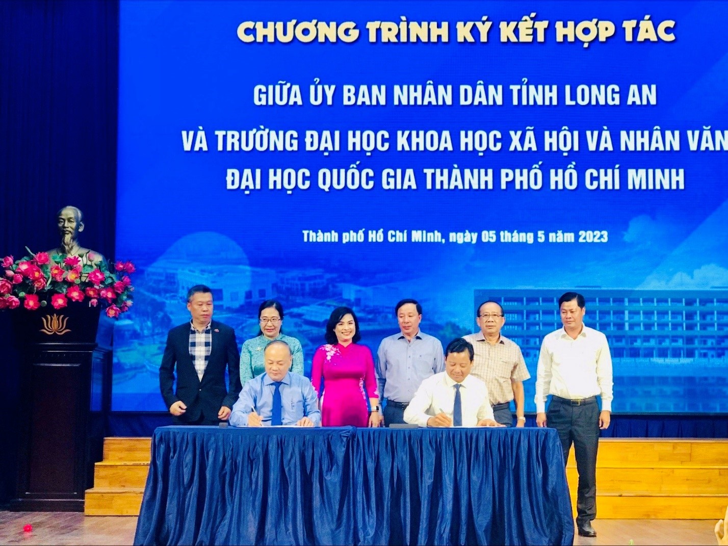 Lễ ký kết thỏa thuận hợp tác giữa Trường Đại học Khoa học Xã hội và Nhân văn, ĐHQG-HCM và UBND tỉnh Long An