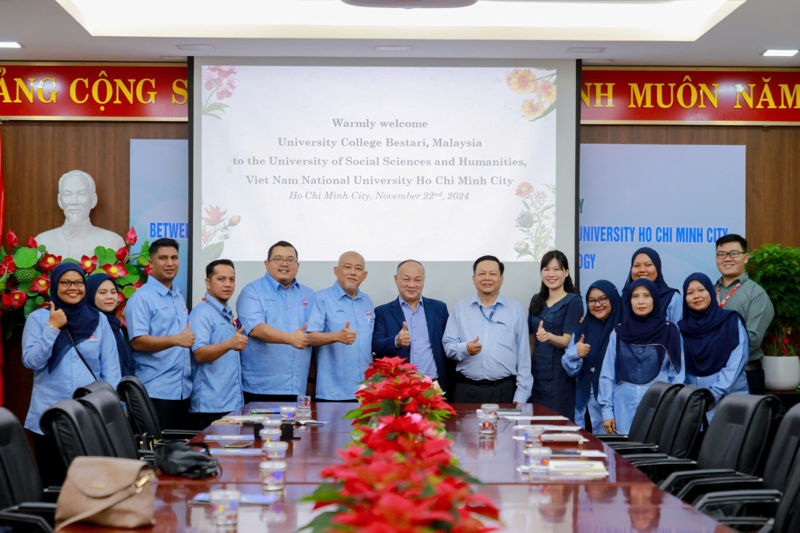 Nhà trường làm việc với Đại học Bestari, Malaysia