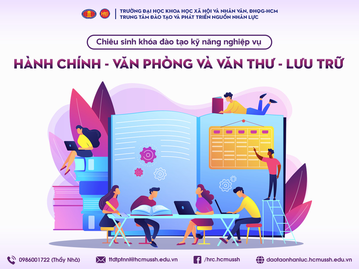 Chiêu sinh khóa đào tạo Kỹ năng nghiệp vụ Hành chính – Văn phòng và Văn thư – Lưu trữ (Khóa 9) – Học ngày 15/01/2024