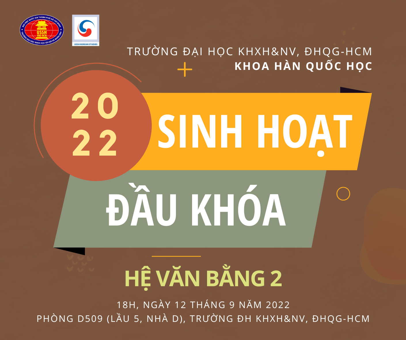 Sinh hoạt đầu khóa sinh viên hệ Văn bằng 2 nhập học đợt 1 năm 2022