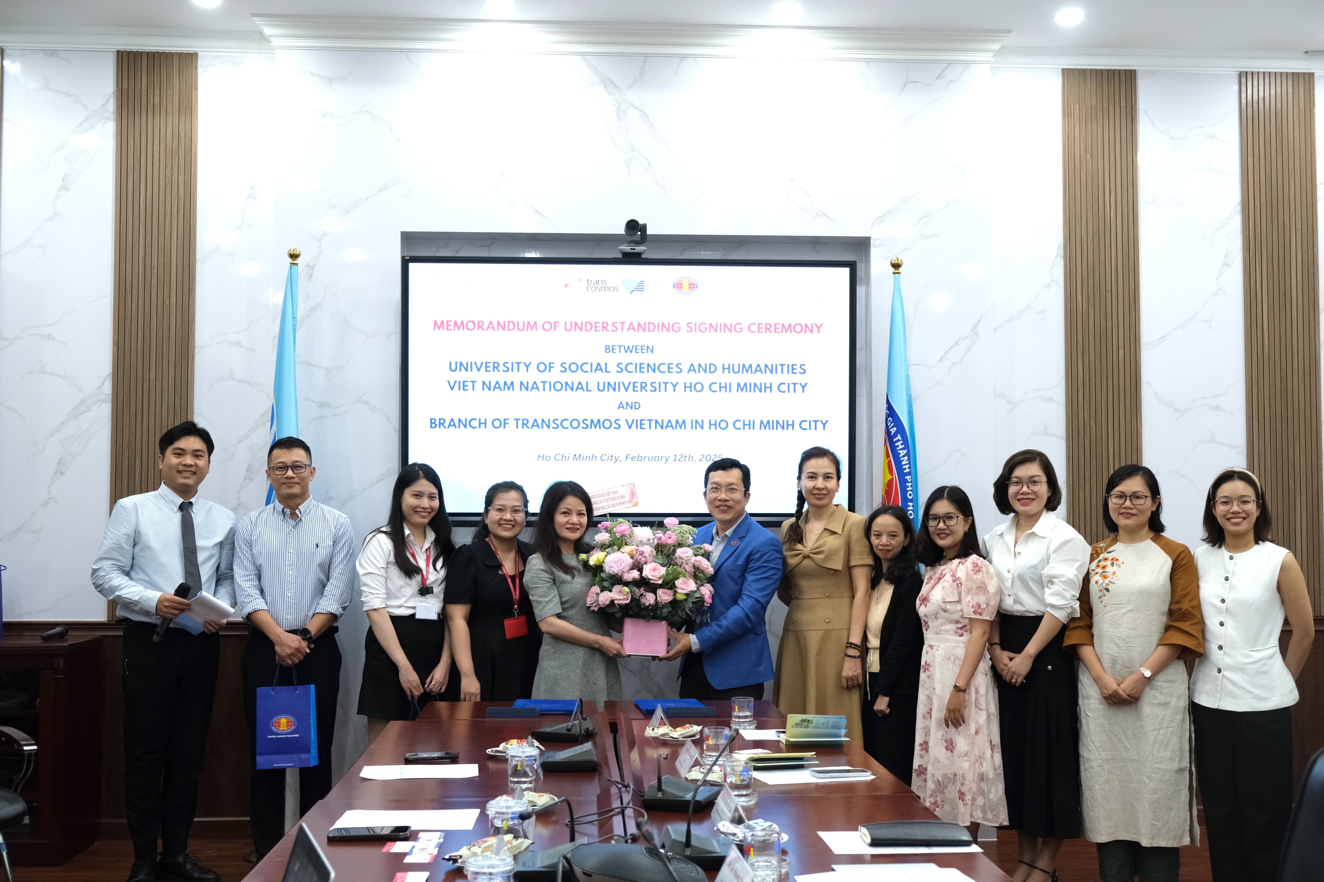 Nhà trường ký kết biên bản ghi nhớ MoU với Chi nhánh Công ty TNHH transcosmos tại TP.HCM